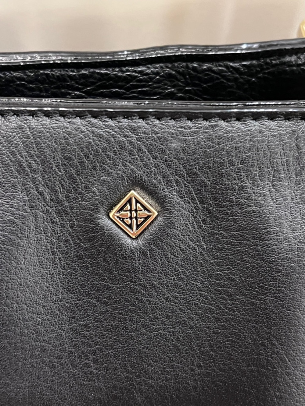 Genuine Leather Black Tote Bag by Antonio Melani - Picture 3 of 8